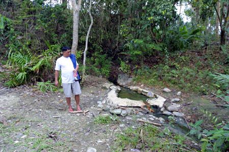 Yes, this is all that is left of the hot spring. What was once described as a big pool where bathers can take a dip, it is now barely a square meter in area.
Photo by:: EPPGarcia (2003)